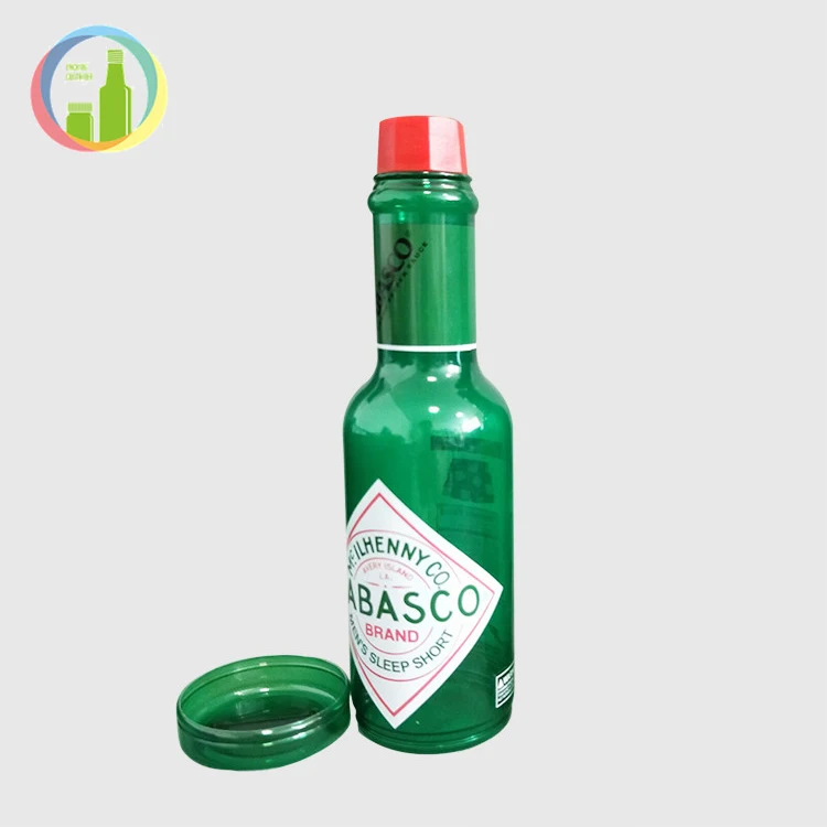 
dark green round chili sauce plastic bottle plastic liquid condiment bottles soy sauce and vinegar cruet kitchen leakproof oiler 
