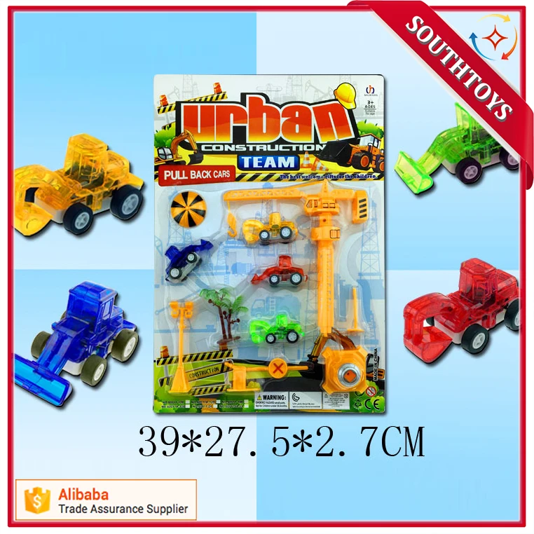 Good Quality 4 Style Assorted Kids mini Construction Toy Truck with wholesale price