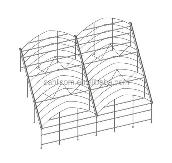 Double Layer Inflated Poly Film Greenhouses