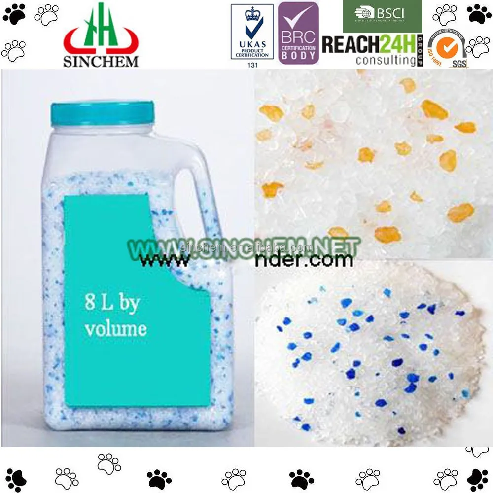pet toilet product ordor control silica gel cat litter