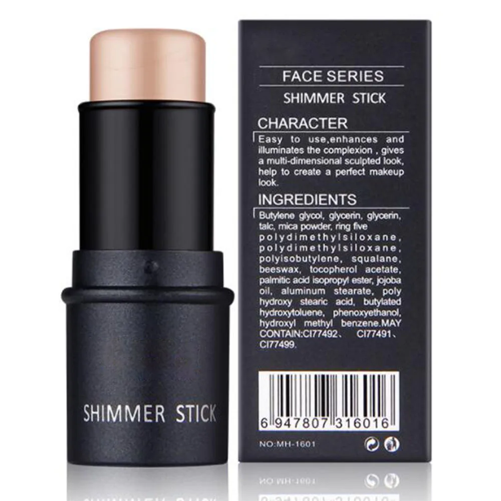 Private label makeup shinny concealer stick highlight contour stick
