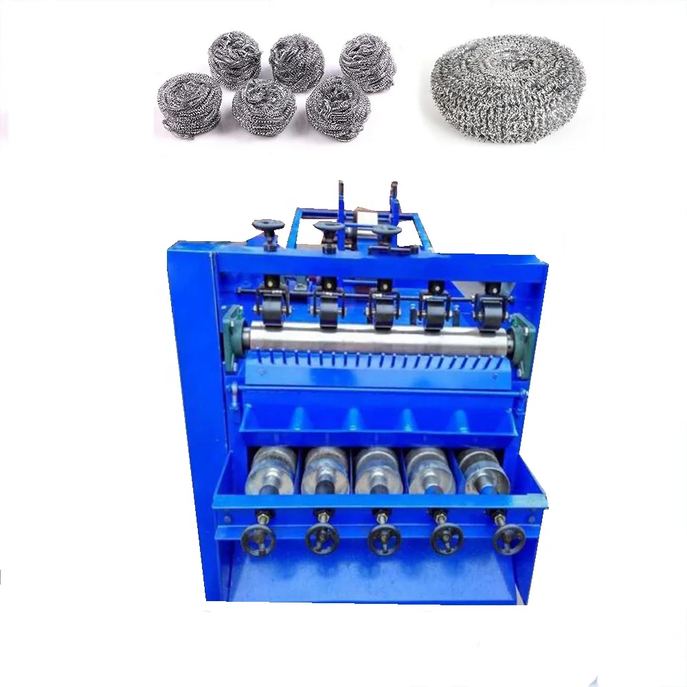 2019 kitchen stainless steel scrubber scourer making machine