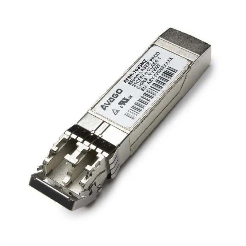 AVAGO AFBR-708SMZ, 10.3125 GBd MMF SFP+ optical transceiver for 10GBASE-SR Ethernet , 850nm, 100m, LC Connector