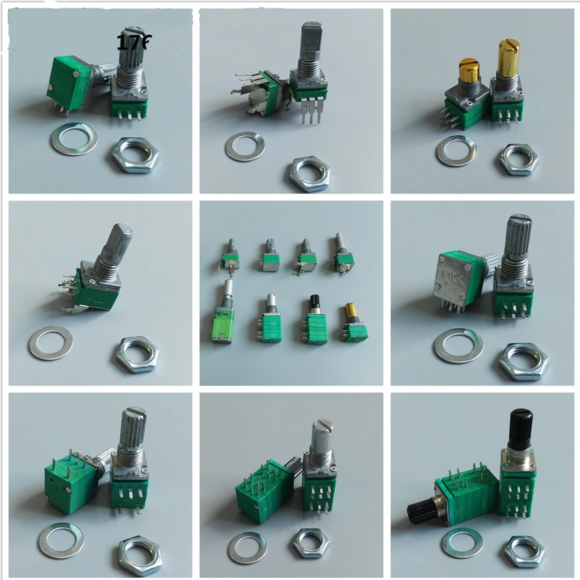 B10K 5 pins feet Carbon rotary potentiometers with switch