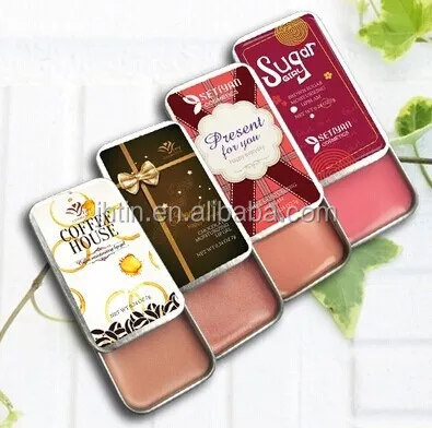 hot sale eos lip balm container/ empty slide box packaging for lip balm