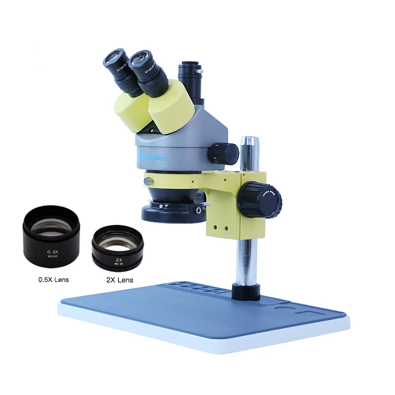 kailiwei 3.5x~90X Continuous Zoom Trinocular Stereo Microscope For Iphone Repair