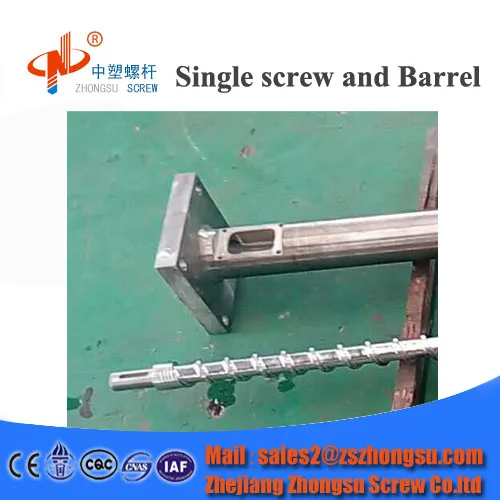 Extruder screw barrel zhoushan for starch plastic pet film extrusion