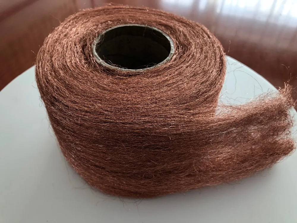 0.08mm wire diameter copper wool copper fiber