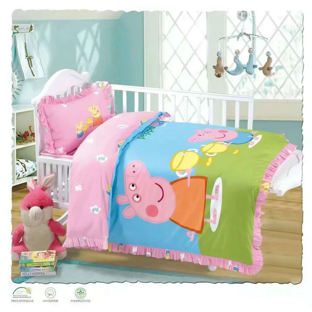 lovely pattern Bedsheet set factory super soft printing baby Bed sheet