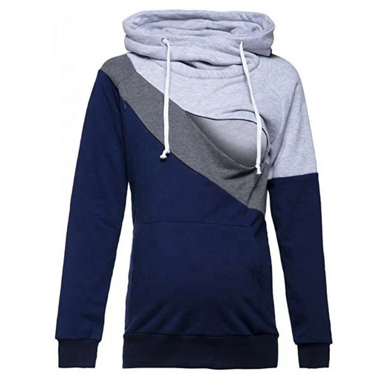 
Fashion Nursing Wear Maternity Nursing Tops Breastfeeding Clothing Clothes Breastfeeding Nursing Hoodie Adult Feeding Top Shirt 