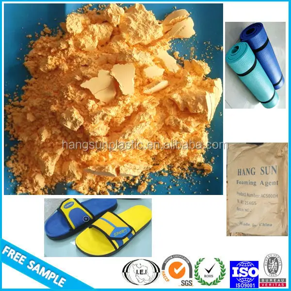 
Chemical ac7000 pvc blowing agent yellow powder 