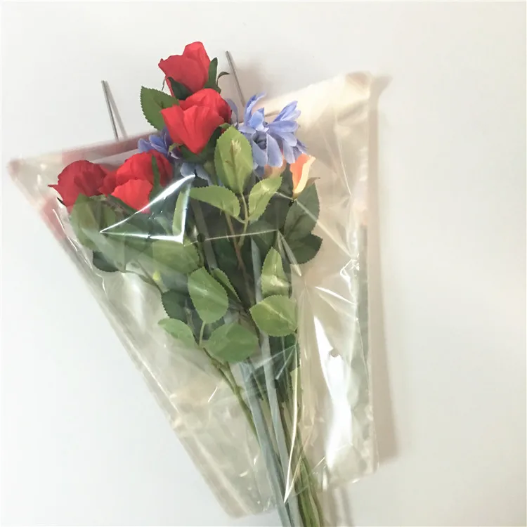 Перерабатываемый прозрачный пластиковый Подарочный мини-пакет BOPP CPP для упаковки цветов