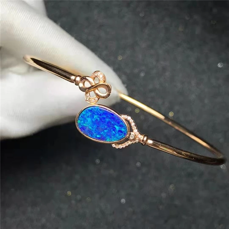 equestrian jewelry 18k gold South Africa real diamond natural opal bracelets for women bracelet cilicon