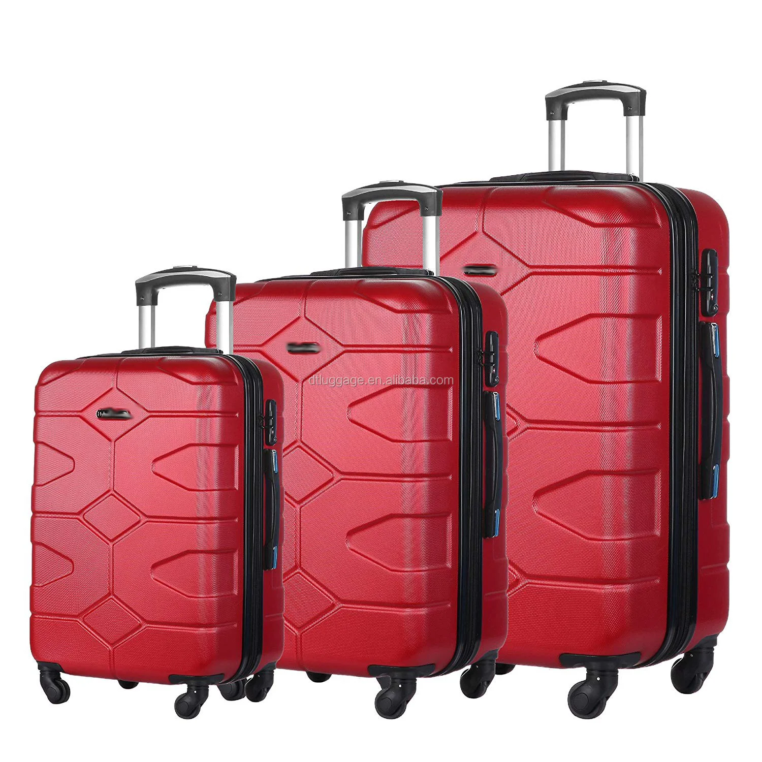 new model abs 4 wheel spinner travelling bags president trolley luggage