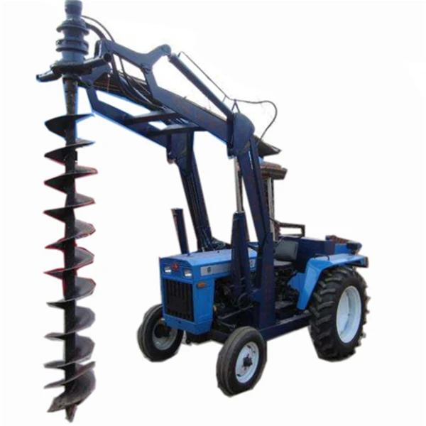 Tractor post hole digger/pile driver/drilling rig Auger drill