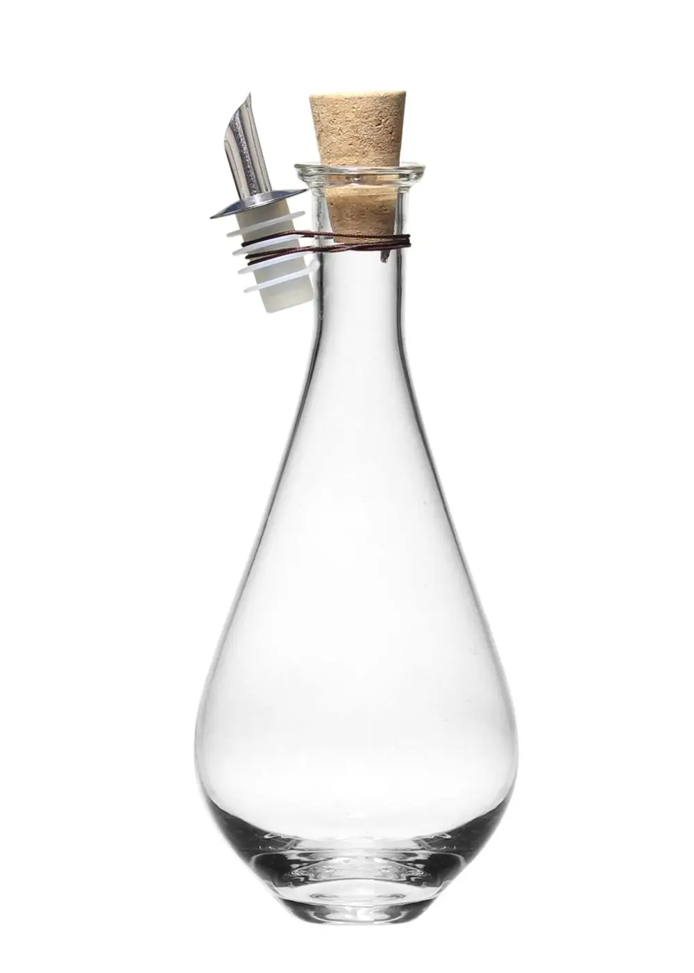 Hot Selling Handmade transparent Cooking Oil Glass Bottle with cork