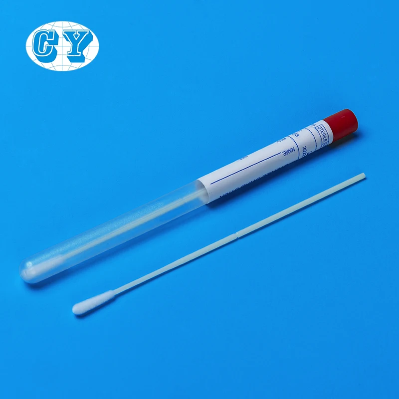 
medical disposable non invasive gynecological exam cytology dna test sterile HPV test cervical swab nylon flocked swab kit 