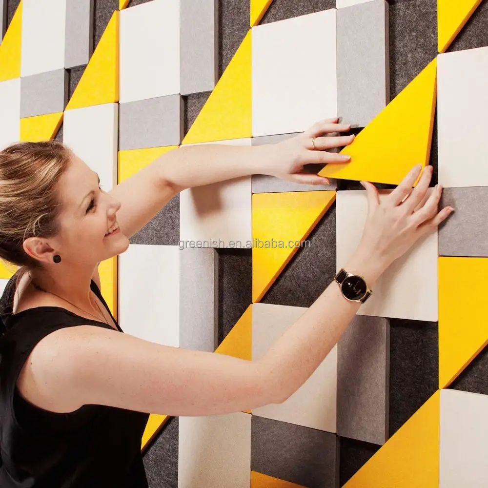 Fire Retardant And 100% PET Sound Absorption Wall Panel