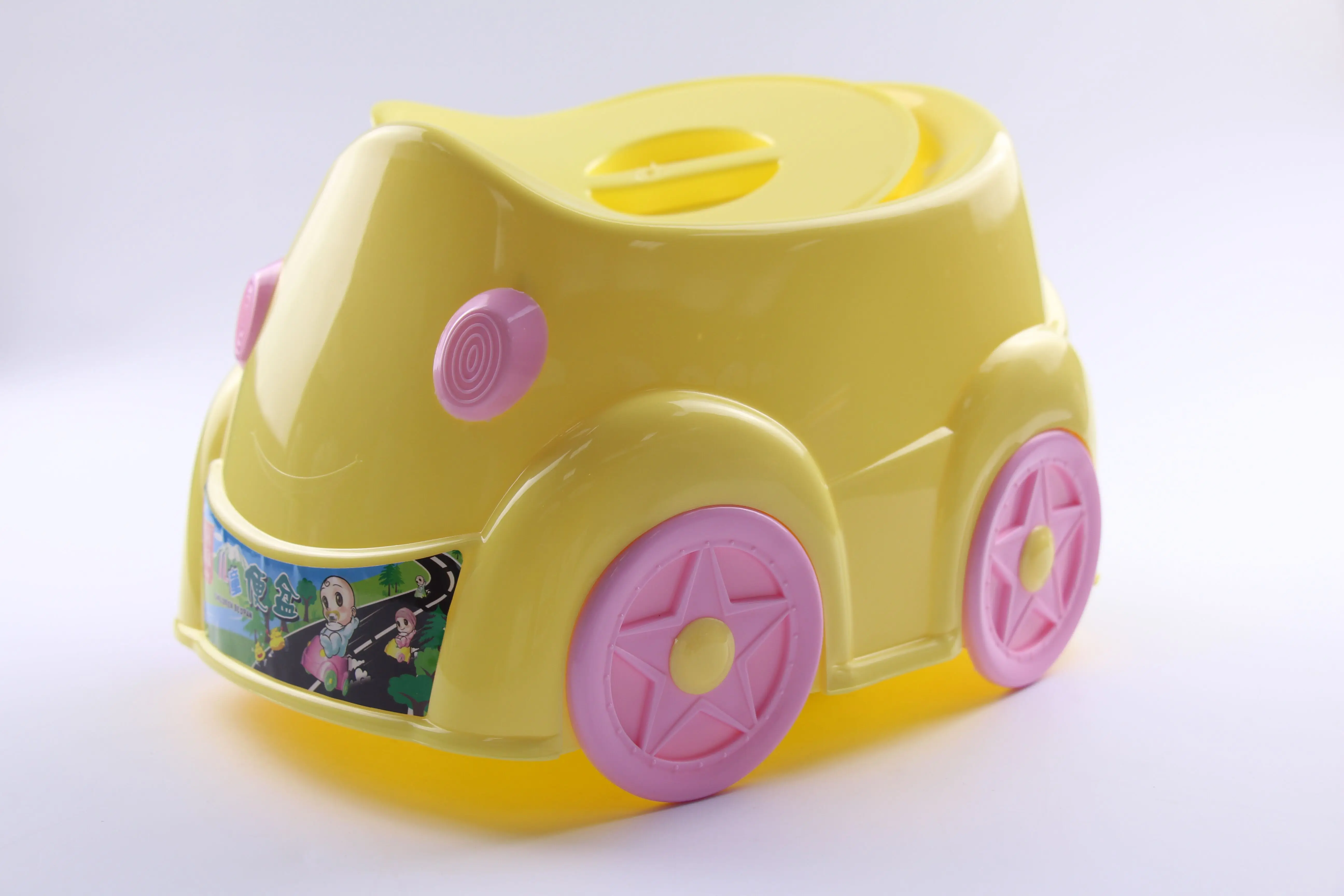 KJH Live Wholesales Lovely eco-friendly Car shape KIDS Potty seat plastic baby potty training Seat