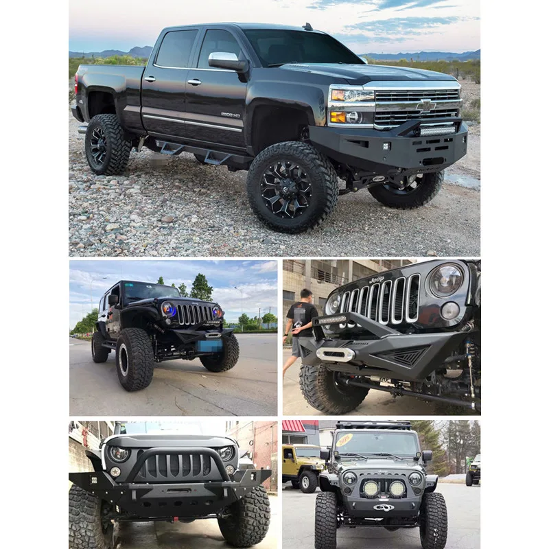 KSC AUTO hot selling heavy duty truck bumpers bumper guards for GMC Sierra 1500 2015-2018