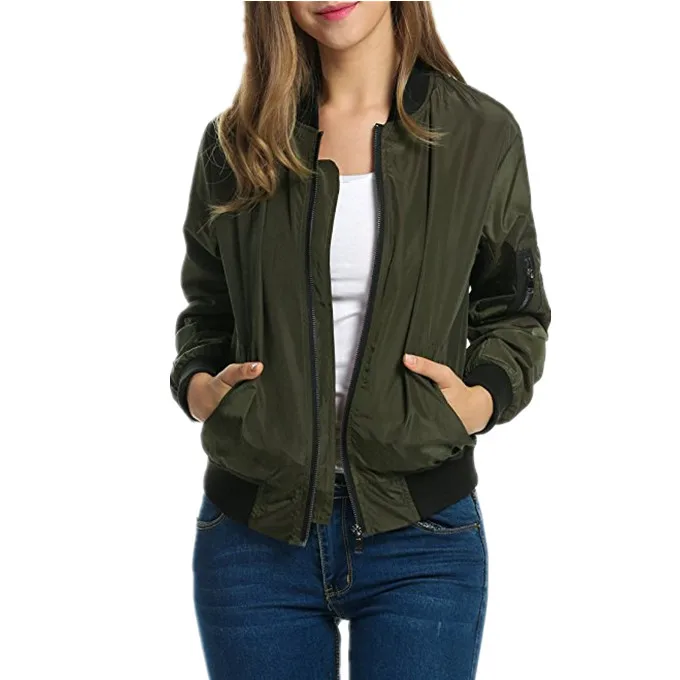 
American Clothing Factory Nylon Windproof shiny ultra light Silver Down Impact Filled Winter Jacket Women 