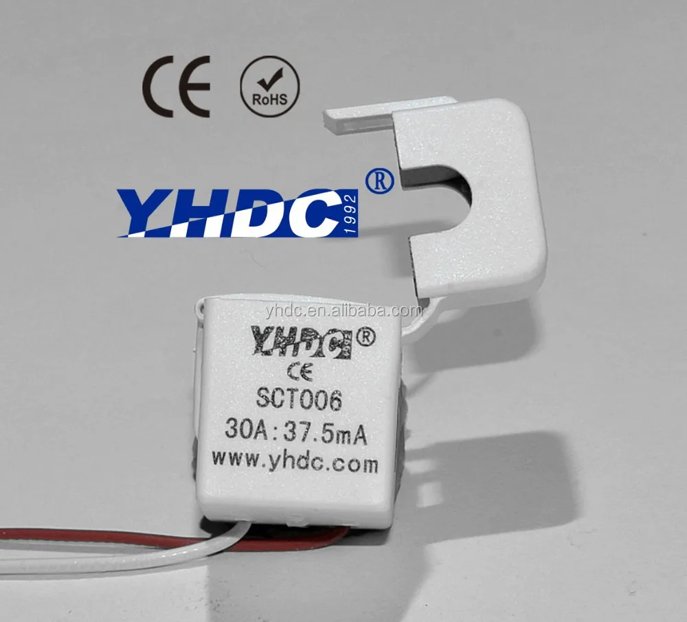 YHDC 0-20A 6 мм Диаметр сплит сердечника трансформатора тока sct-006