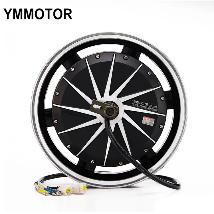14 Inch 4000W 72V Bldc Hub Motor Electric Motorcycle Brushless Dc Motors For Sale
