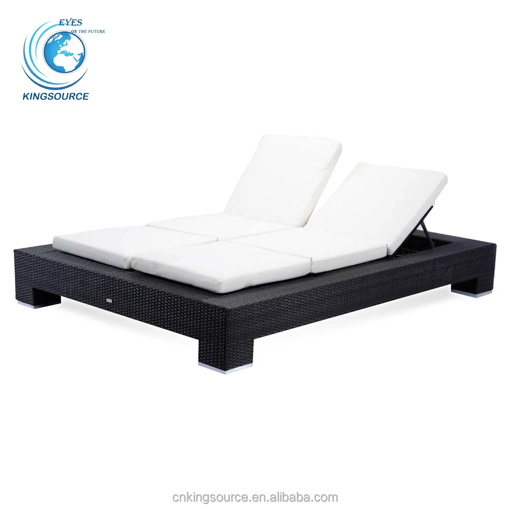 
All weather Beach Outdoor Double Swimming Pool Chaise Sun Lounger 