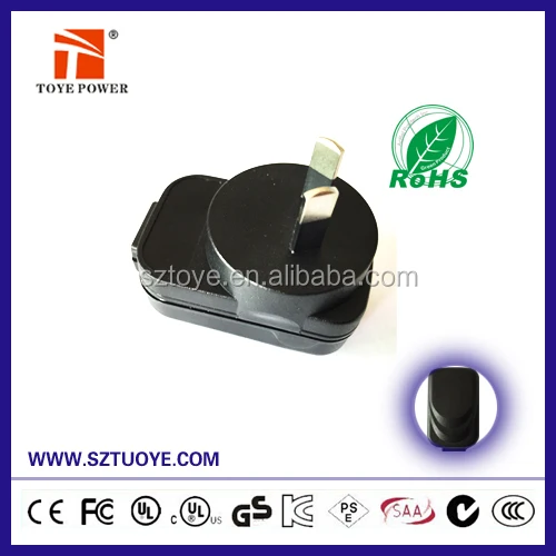 Au сша ес вилку 5 В 0.5a Usb адаптер питания 100 - 240 В 50 - 60 Гц