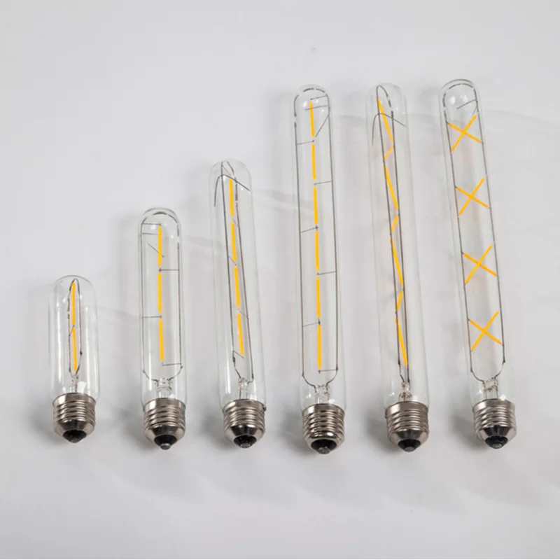 Long Tube LED Filament Bulb T30-300 E27 6W Dimmable