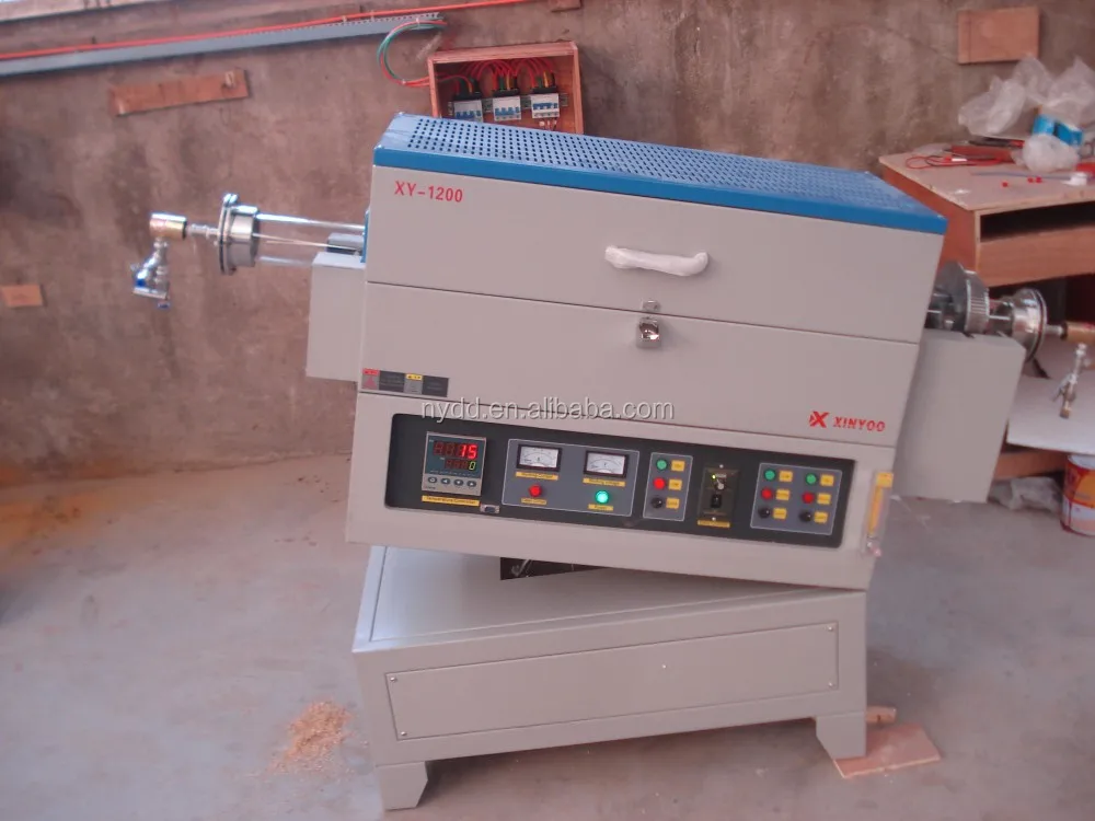 China manufacturer powder particle heat treatment quartz rotary tube furnace