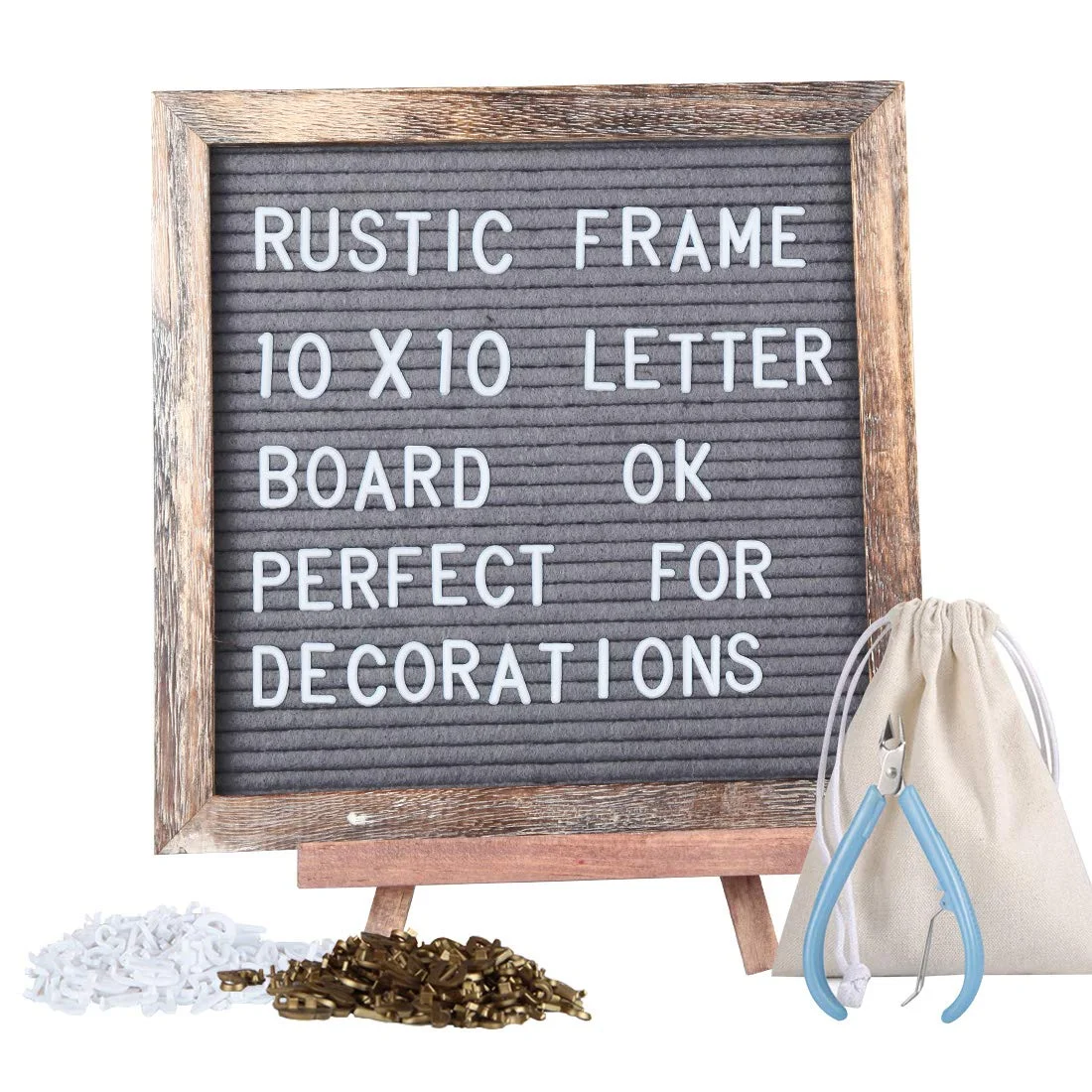 
wooden product gift craft IBEI Creative Home Decoration Felt Message Board with Oak Wood Frames and 340 Plastic Letters 