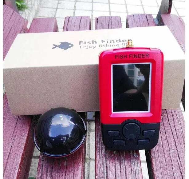 Outlife Smart Portable Depth Fish Finder with 100 M Wireless Sonar Sensor echo sounder Fishfinder for Lake Sea Fishing