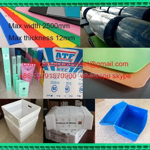 PP Material 2mm 3mm 4mm 5mm 6mm White corrugated plastic Board/corflute sheet/corex board