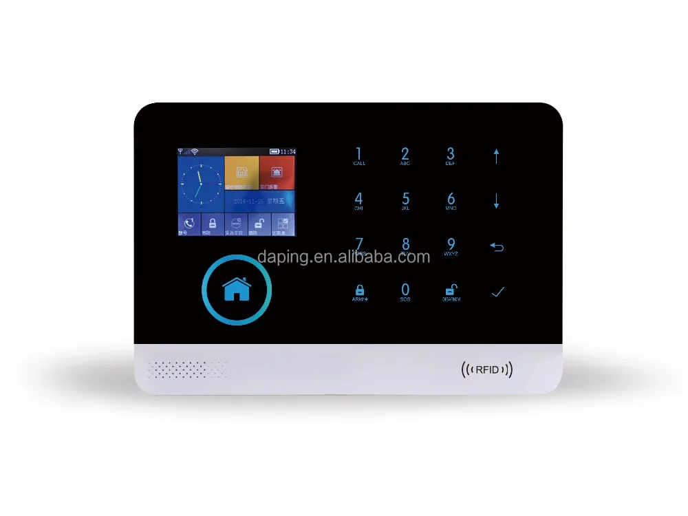 wifi gprs gsm rfid security system diy door sensor camera alarm