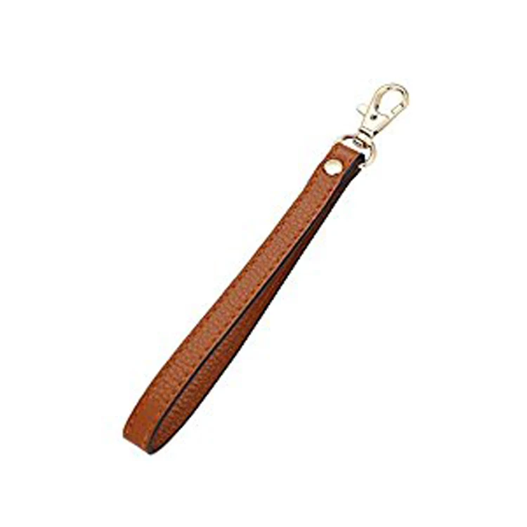 Wristlet KeyChain Cellphone Leather Hand Strap with Lock
