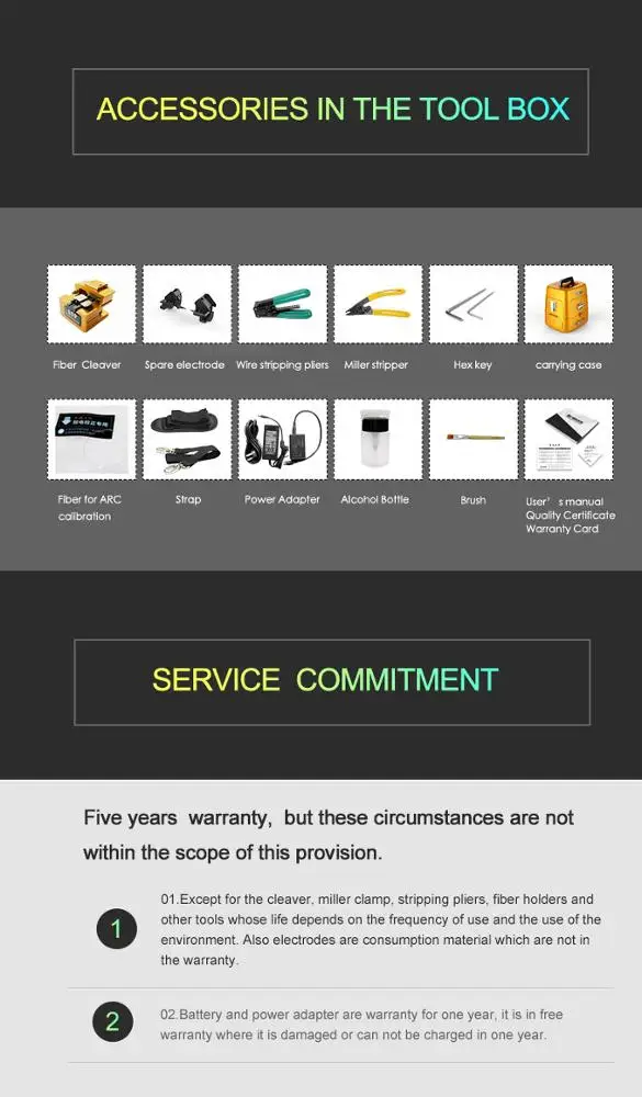 NEW splicer 6 motors chinese fiber fusion splicing machine