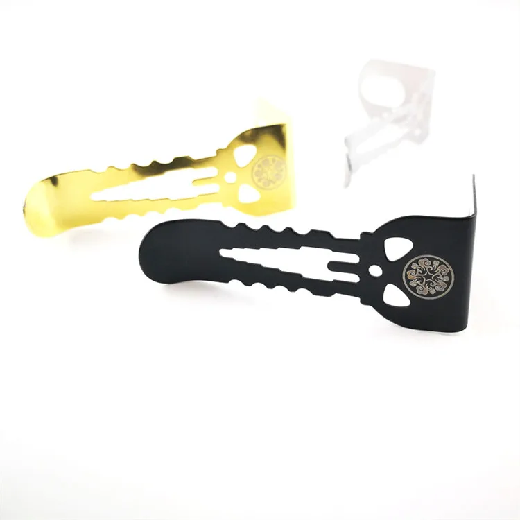 L shaped stainless steel vape clips vape box mod hanging hook on the belt