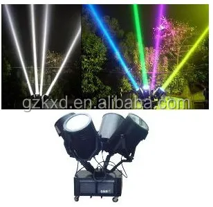 3 Heads 1000w 5000W Moving Head Beam Waterproof Tracker Search Lights Outdoor Sky Beam Light