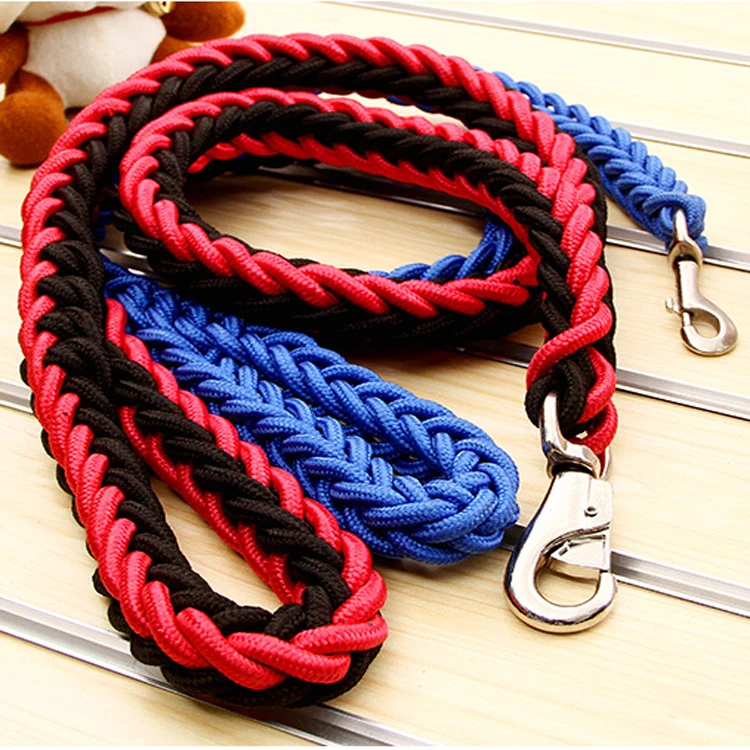 Высококачественный нейлоновый сверхпрочный плетеный поводок для собак среднего и большого размера