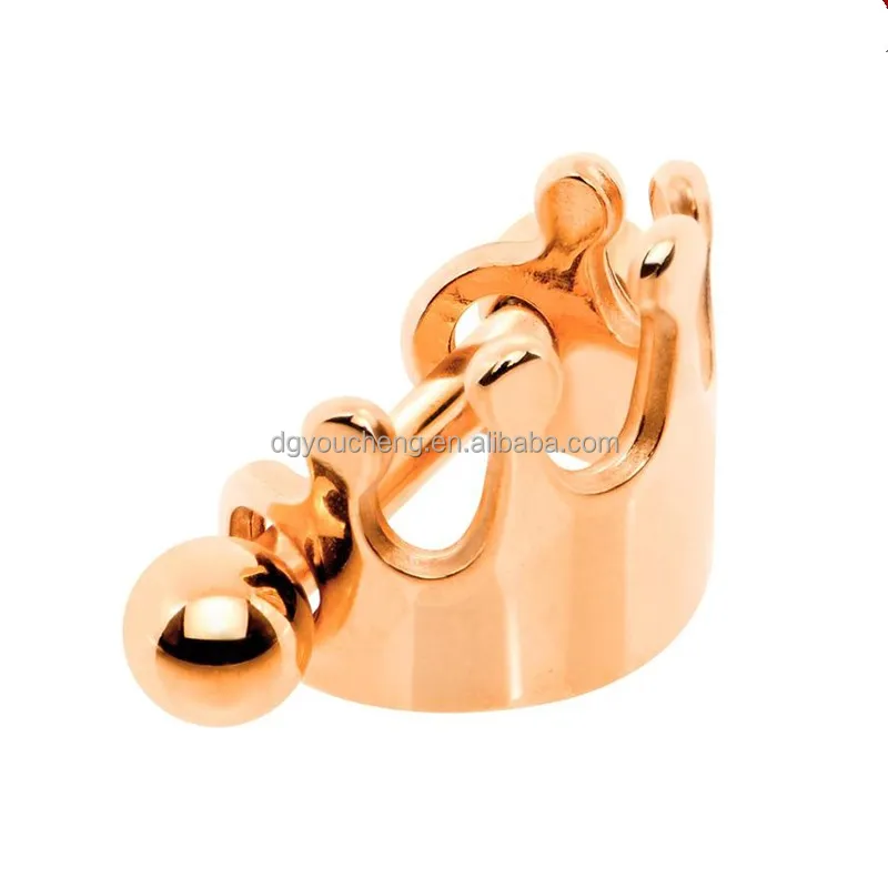 
Crown Tragus Stud Earring Piercing Jewelry 