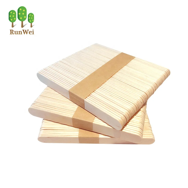 Food grade disposable wooden ice cream sticks popsicle stick
