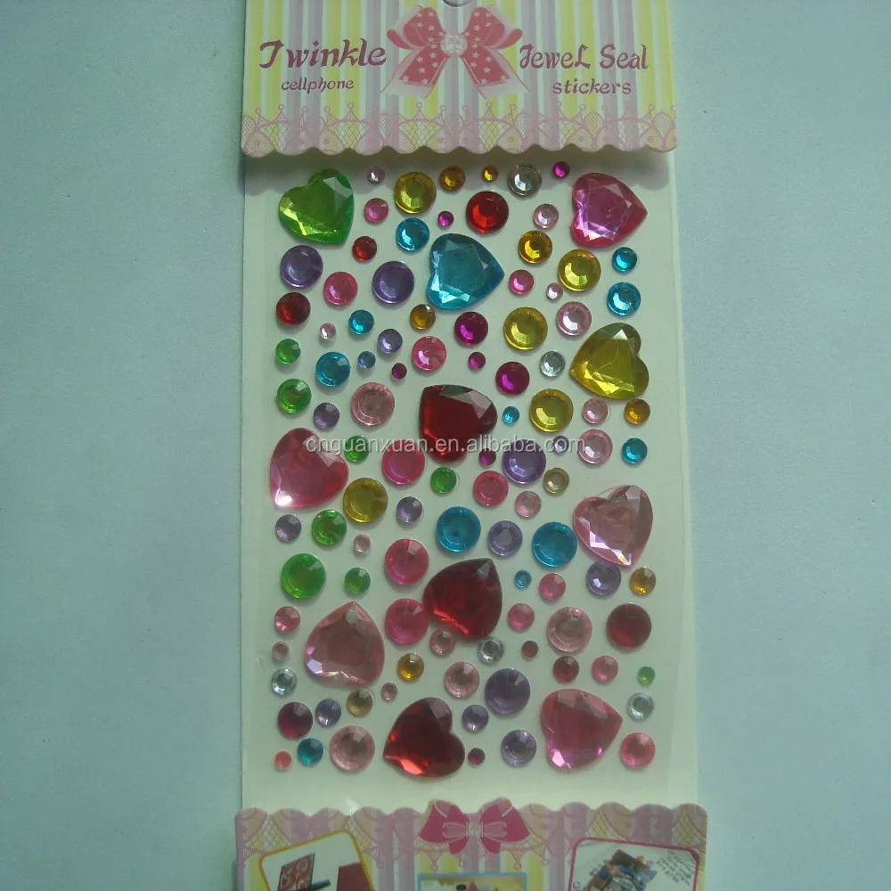 diamond adhesive 3d rhinestone sticker for scrapbook decorative