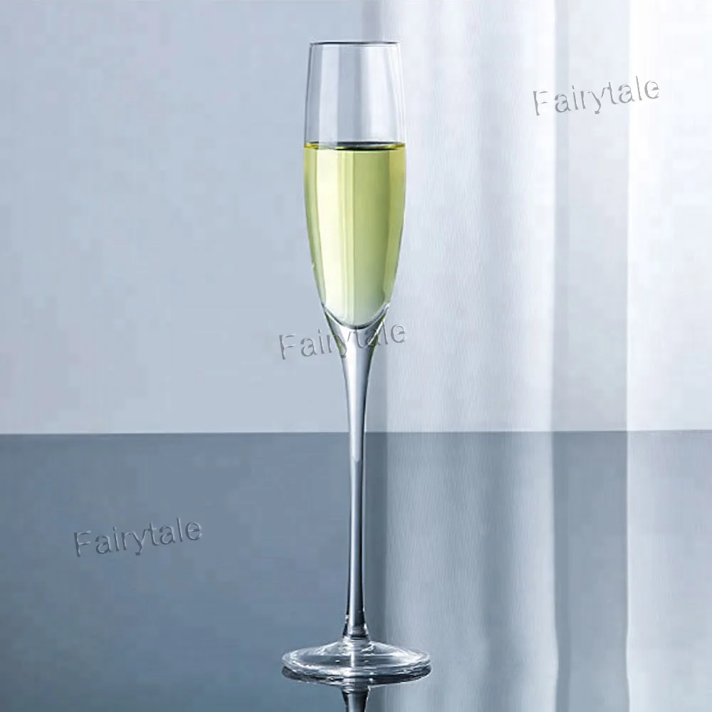 
Party Anniversary Drinking Glassware Decorative Stem Flute Clear Champagne Glasses 