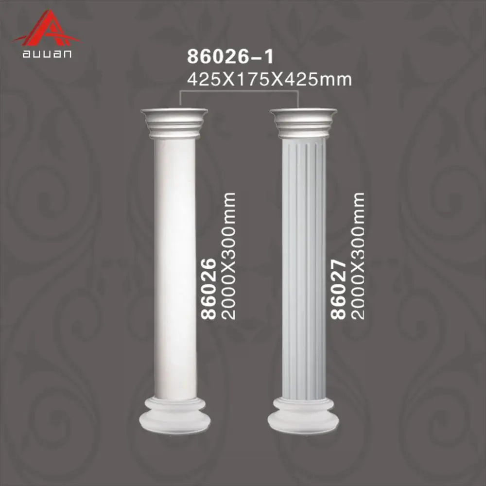 High Quality Polyurethane Pillar Design Roman Column Columns Crowns for Direct Sale