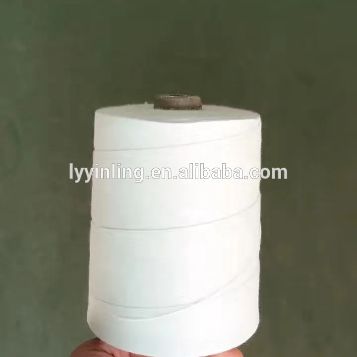 Sanbest Brand Portable Hand Held Bag Closer Machine Bag Closing Thread - 20/5 20/6 12/4 12/5 200 Grams per Cone in  White