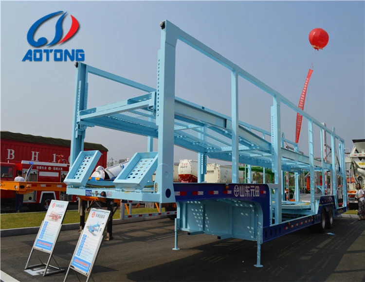 Tri Axle Car Carrier Semi Cargo Utility Trailer