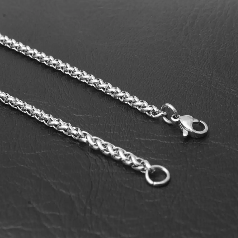 Male Keel Chain 316 Stainless Steel Male Necklace Circle Chain Stainless Steel Rope Chain Necklace