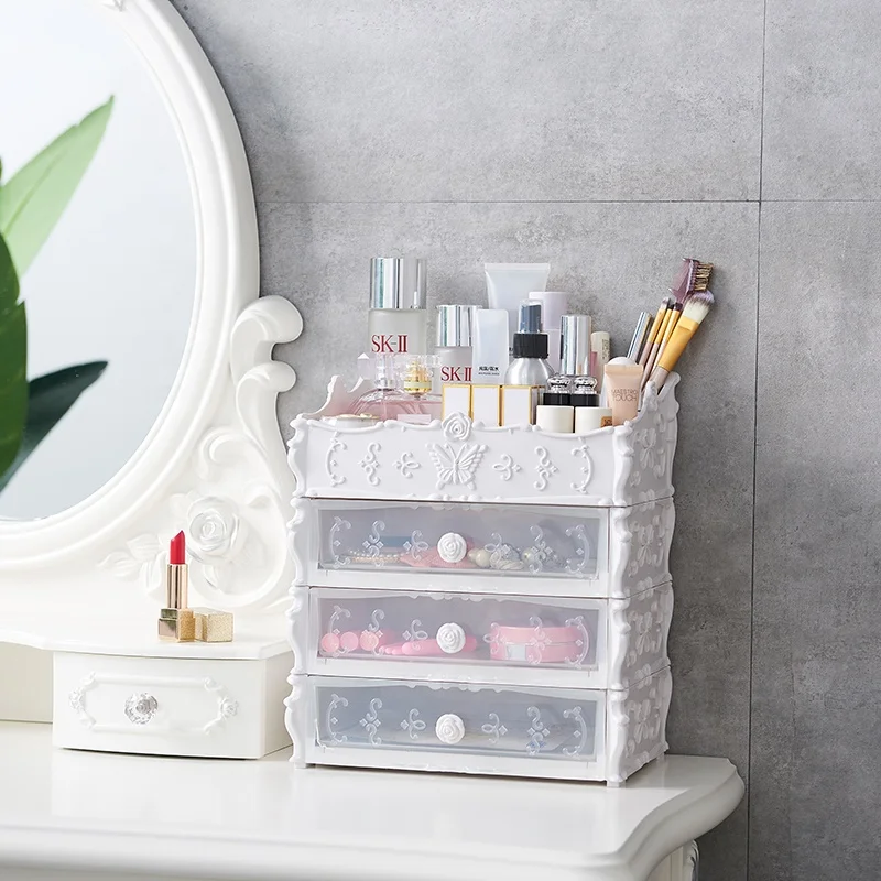 Cosmetic Holder Shelf Makeup Organizer Display Rack Storage Bin