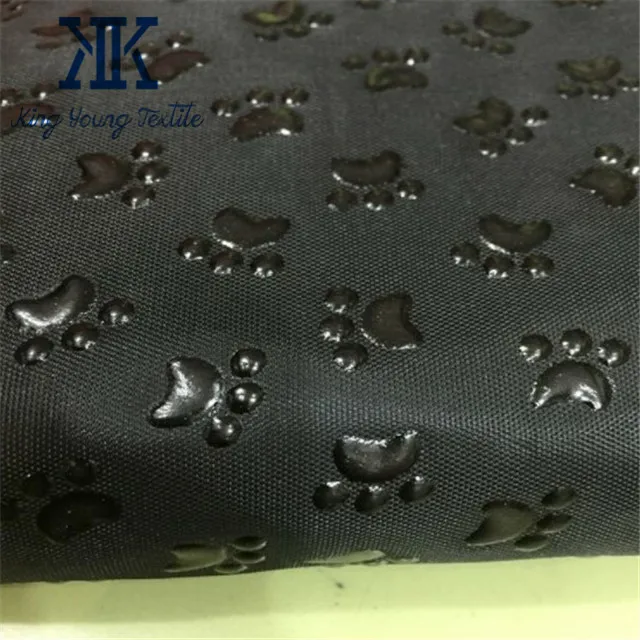 Paw Print Design 150D 210D 300D Polyester Oxford Waterproof Non slip Fabric